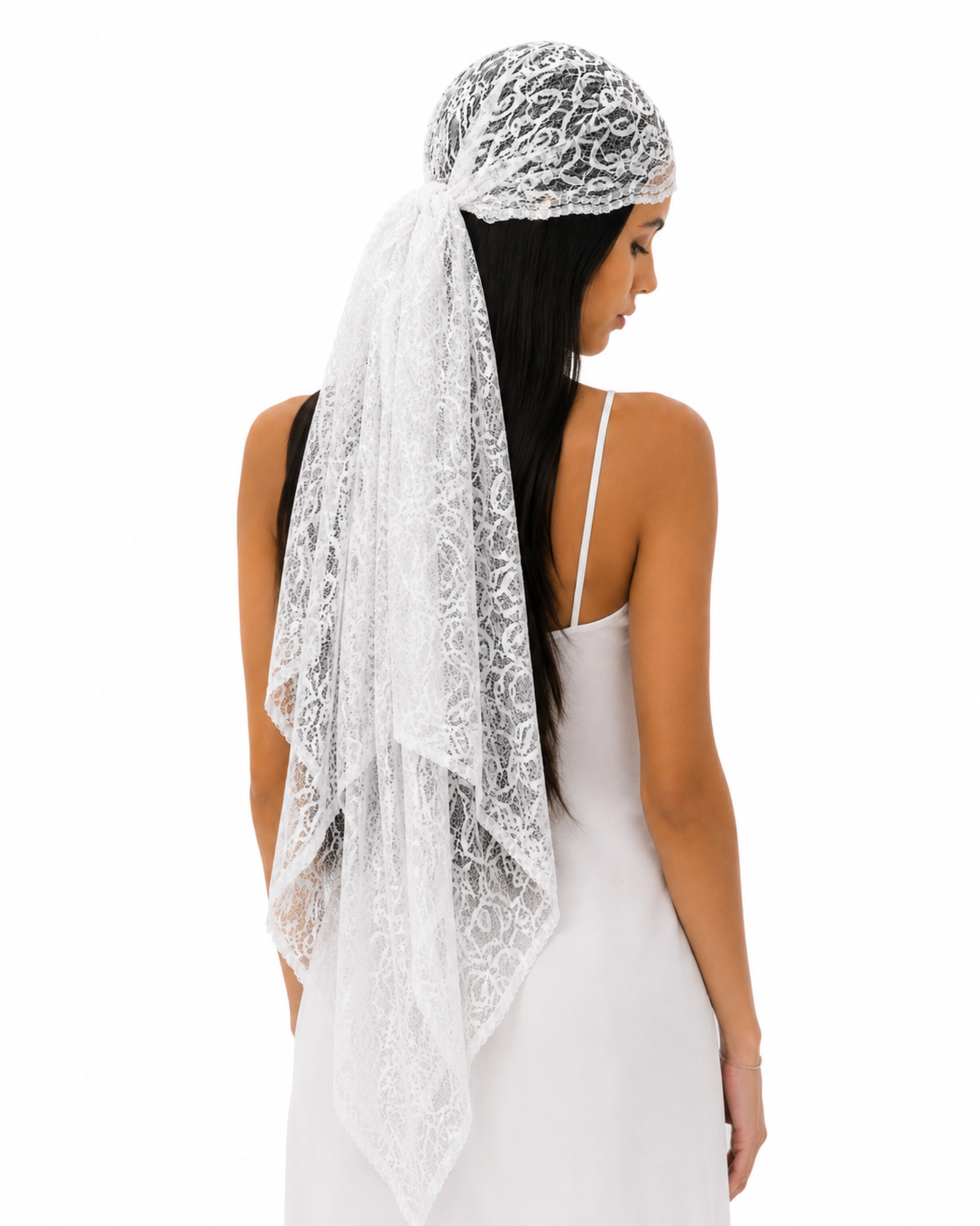 Layal Lace Headscarf (Long)