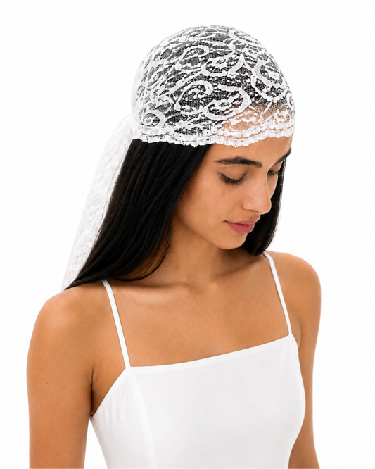 Layal Lace Headscarf (Long)